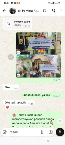 Testimonial Papan Bunga cikopo
